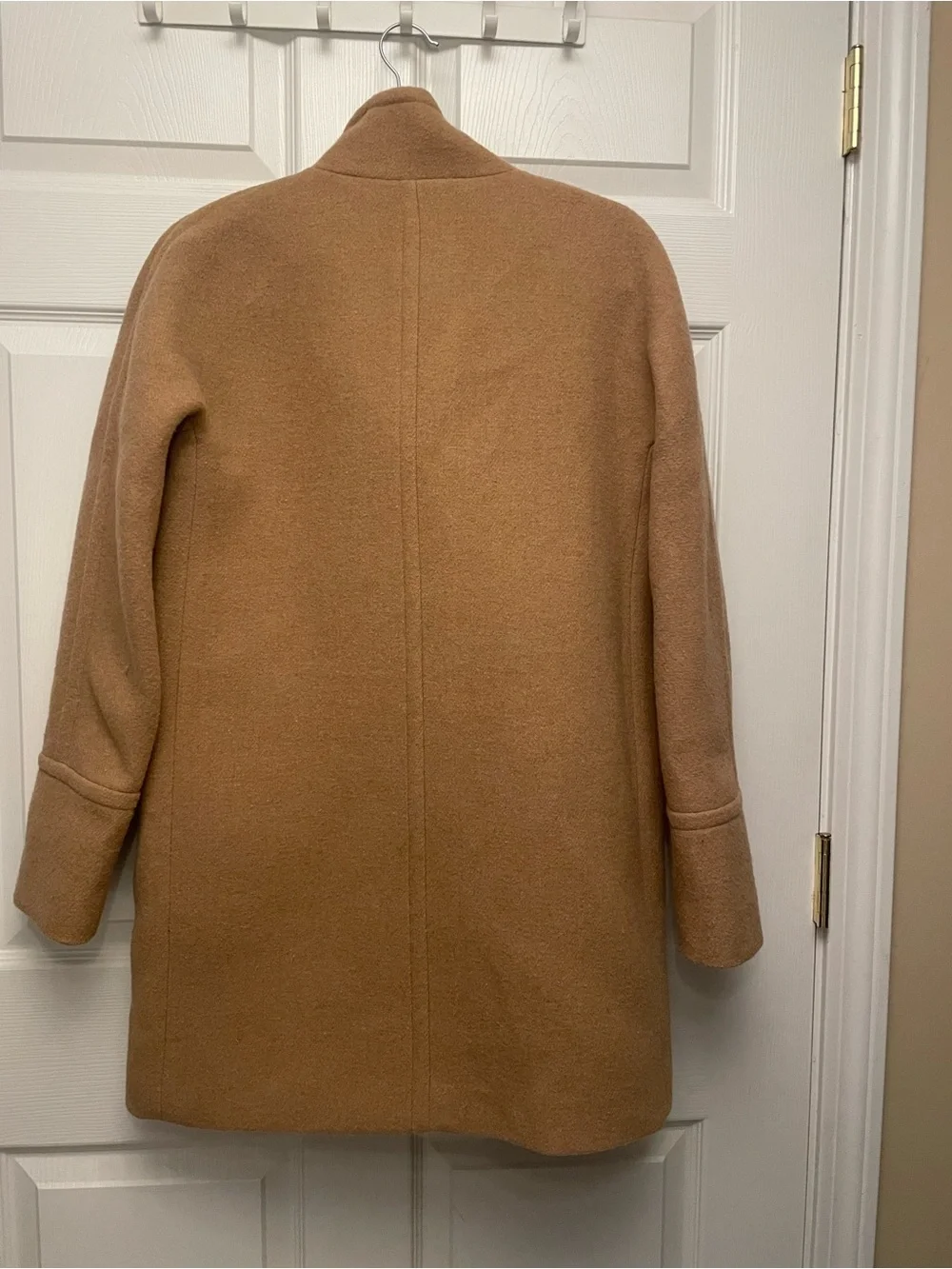 J. Crew Camel Trench Coat with Stand Collar